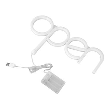 Imagem de Hyuduo Sinal de Luz de Neon, o Atraente Sinal de Néon de Negócios RGB Liderou Bateria USB Alimentada para Restaurantes de Festa, Ferramentas