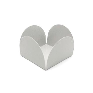 Imagem de Kit C/500 Forminhas M2 4 Pétalas Prata (3,5x3,5cm) P/ Doces Finos Fest