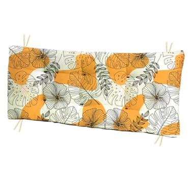 Imagem de Almofada Futon 110 cm x 35 cm para cadeira e banco estampada - Futon grande Moderna Apenas capa, sem enchimento(moderna 01,1 metro x 40cm)