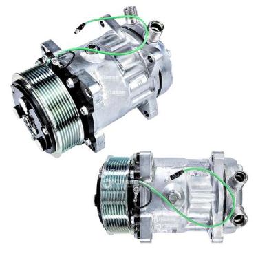 Imagem de Compressor Ac 7h15 8 Orelhas 24v 8pk 200cc Caminhão Man - KLASSE AUTO 