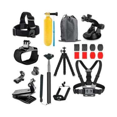 Imagem de Suporte GoPro Hero 13 12 11 10 9 8 7 Black Para DJI Osmo Action Insta3