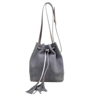 Imagem de Bolsa Transversal em Couro Camurça Artlux 9069, Ônix