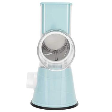 Imagem de Zerodis Chopper Vegetal de Rotação Com 3 Tipos de Lâminas para Suprimentos de Cozinha Convenientes Azuis