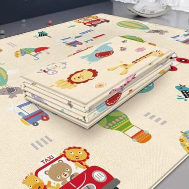 Imagem de Tapete Infantil DobráVel Dupla Face 180 X 100 cm(Branco 180X100X0.6CM)
