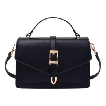 Imagem de ALWY Bolsa Feminina Vintage Tiracolo Sofisticada Luxuosa Passeio Shopping (Preto)