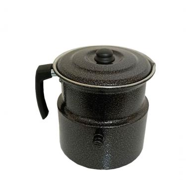 Imagem de Leiteira Fervedor De Leite Com Apito 2l Preta Craqueada