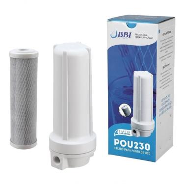 Imagem de Filtro Agua Bbi 9 3-4 Ponto Uso Pou 230 Carvão Ativado + Refil Extra - Remove Cloro Cor Branco Voltagem Não Se Aplica