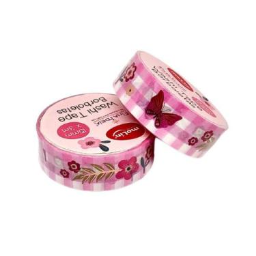 Imagem de Fita Adesiva Washi Tape Borboletas Fina Ideia - Molin