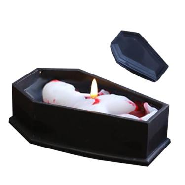 Imagem de Velas Perfumadas para Casa - Decoração Gótica Assustadora Vintage Halloween | Centro De Mesa Cofre Para Festas De Aniversário E Halloween