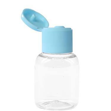 Imagem de 100 Mini Frascos 10ml Tampa Flip Top Álcool Gel Shampoo.5.4cm×2.7cm.frascos de viagem；frasco shampoo；viagem；pote viagem(AZUL)