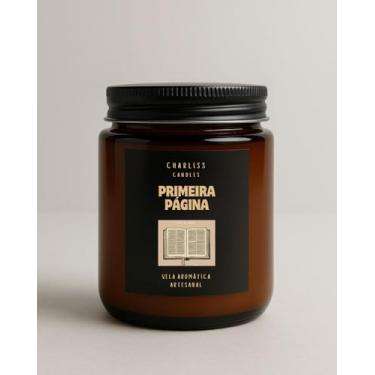 Imagem de Vela Aromática primeira página 180g | Saquinho de algodão + mini vela - Charliss Candles