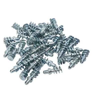 Imagem de Pinos de pneu, 50 peças de parafusos de pneu antiderrapantes de prata para carro, caminhão, bicicleta, botas, acessórios de motocicleta