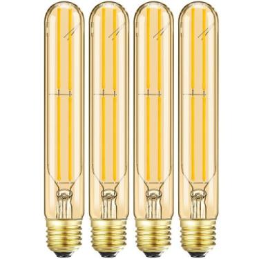 Imagem de Lâmpada LED LVYE T10 regulável 6W 2700K E26 600lm 120V, pacote com 4