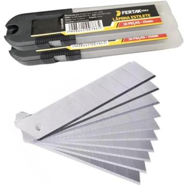 Imagem de Lâmina Para Estilete 25Mm 20 Peças - Fertak