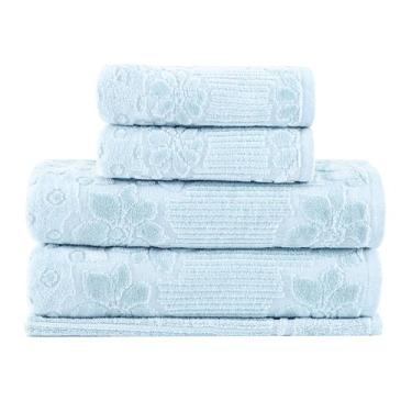 Imagem de Kit Jogo De Toalhas Buddemeyer 5 Peças Banho Rosto e Piso Lollipop 100