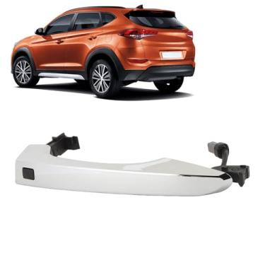 Imagem de Cffuvros Maçaneta Porta Externa para Tucson 2016-2021, Ergonômico, Segur Confortável, Carro Fora Porta Frente Punheta de Chave Inteligente (Deixou 82651-D3710)