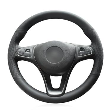 Imagem de MEWANT Capa de volante para Mercedes Benz A180 A200 B180 B200 C180 C200 C260 C300 E200 E300 CLS260 CLS300 GLC260 GLC300 GLE300 GLE320 GLE320 50 GLE. 400 GLS350d GLS400 GLS500