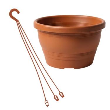 Imagem de Vaso Plástico Cuia Modelo 23 Veneza 3,7 Litros Com Hastes Colorido Para Jardim Vertical, Decoração Rosa do Deserto, Samambaia (Cerâmica, 20 Unidades)