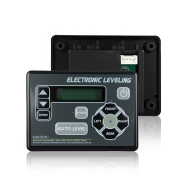 Imagem de HZSIFU Substituição do painel de controle do sistema de nivelamento automotivo RV para 421484, touchpad com botão de nivelamento automático compatível com Lippert RV 5ª roda e trailer de viagem