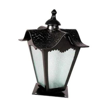 Imagem de Luminária Colonial Para Muro Madri Em Alumínio E Vidro - LUMINÁRIAS N.