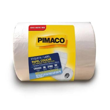 Imagem de Etiqueta adesiva Couchê CR5030 com 2182 etiquetas Pimaco