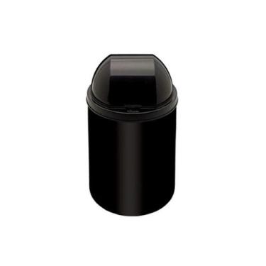 Imagem de Lixeira 3,0L Pia Plástica Preta C/Tampa Viel
