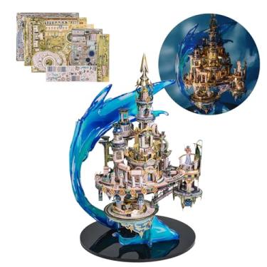 Imagem de MU 3D Metal Puzzles for Adult Atlantis Palace, Lost World DIY Metal Model Kits Building Architecture Assembling Brain Teaser, Xmas Birthday New Year Girlfriend Gift Desk Home Decor
