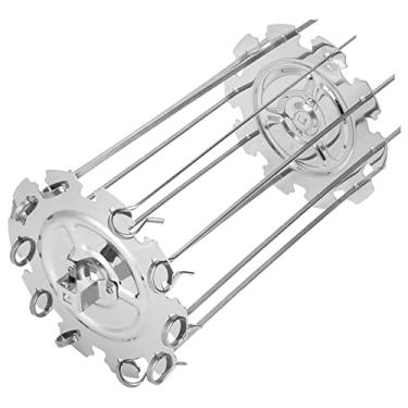 Imagem de Yctze 304 Conjunto de Espetos de Barbecue de Torre de Aço Inoxidável - Espetos de 10 Churrasco e Placas Fixas para o Forno, Kebab e Acessório