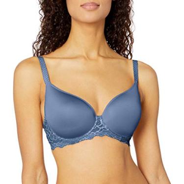 Imagem de Simone Perele Sutiã feminino Caresse 3D com decote profundo, Azul francês, 32G