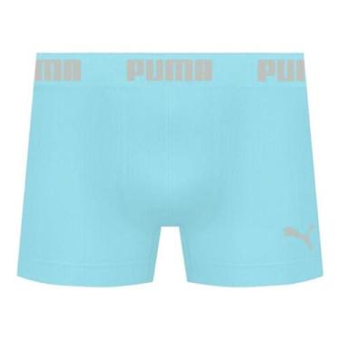 Imagem de Cueca Puma Boxer Microfibra Sem Costura Adulto Cós 40MM, Verde, EG