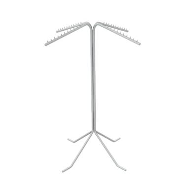 Imagem de Cabideiro Arara Árvore 4 Lados de Metal Expositor Reforçado(Branco)
