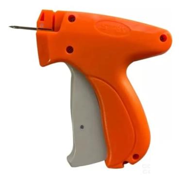 Imagem de Aplicador de Tag Etiquetas Roupas - Tagging Gun | Cor Verde e Laranja