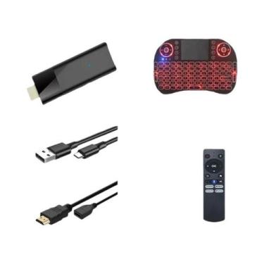 Imagem de Stick De TV Android Quad Core HDR10 WiFi 24G 5G, Dispositivo De Stream