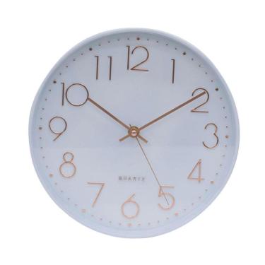 Imagem de Relógio Parede Branco 25X25Cm