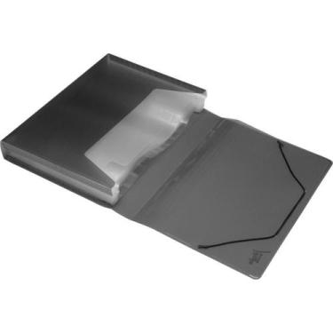 Imagem de Pasta Sanfonada Plastica A4 12 Divisoes Fume (7896644704786) - Polibra