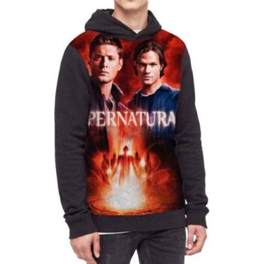 Imagem de Moletom Com Capuz Supernatural Ref:254 - smoke, Preto, M