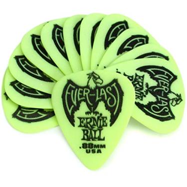 Imagem de Ernie Ball Everlast Guitar Picks, Green .88mm, 12-pack (P09191)