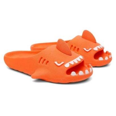 Imagem de Chinelo Infantil Tubarão Slide Feminino Masculino Casual Micro Expandido Confortável-Unissex