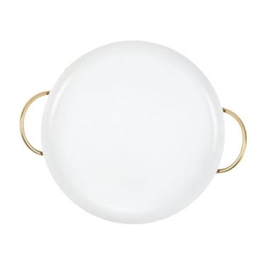 Imagem de Colaxi Bandeja redonda para joias, porta-joias, organizador elegante para perfumes, penteadeira, bandeja decorativa para armários, mesa, brincos, S