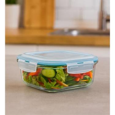 Imagem de Pote De Vidro Hermético Com Tampa Marmita 520 Ml - Thika