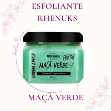 Imagem de Esfoliante Frutas Rhenuks 300g Pele Macia e Cheirosa, Maçã Verde