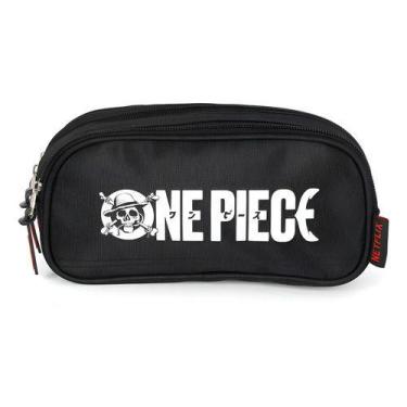 Imagem de Estojo Triplo Juvenil Original One Piece - Luxcel, Preto