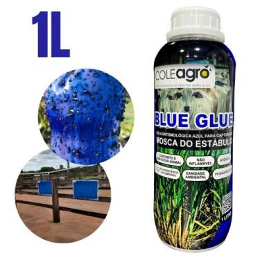 Imagem de Cola Entomológica Azul 1L Blue Glue ColeAgro  Monitoramento de Pragas 