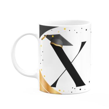Imagem de JPS INFO, Caneca de Formatura - Inicial do nome letra X - 325ml