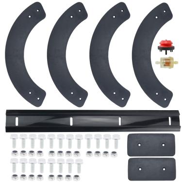Imagem de 753-04472 Pás de borracha + Raspador 731-1033 para MTD Troybilt Yardman Craftsman Snowthrowers com kit de hardware
