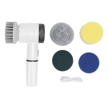 Imagem de Escova de limpeza elétrica sem fio, poderosa, multifuncional, purificador de chuveiro, 3 velocidades, purificador elétrico para cozinha, banheiro, limpeza doméstica, abs, nylon,