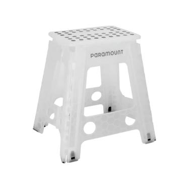 Imagem de Banqueta De Plástico Dobrável 450mm 150kg Reforçada Com Alça