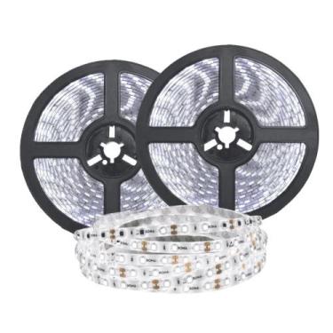 Imagem de 2 Led 5 Metros Cada Branco Frio 12v Ip20 Fita Gesso Sanca - ELGIN