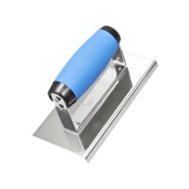 Imagem de Dualoai Desempenadeira de Canto para Drywall, Alisadora de Bordas de Concreto, Cabo Ergonômico, Ferramenta de Alvenaria Compacta E Versátil para Alisar E, 4,5 mm