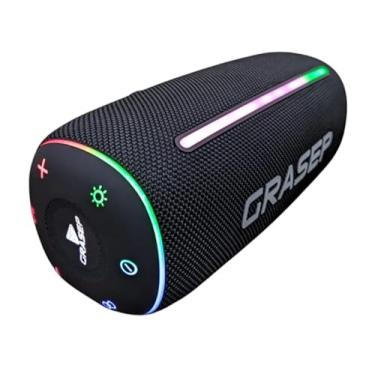 Imagem de Caixa de Som Bluetooth 5.3 Portátil, 35W RMS, RGB, Bateria 4000mAh, IPX6 à Prova D'água, TWS, com Microfone, Rádio FM (Preto)